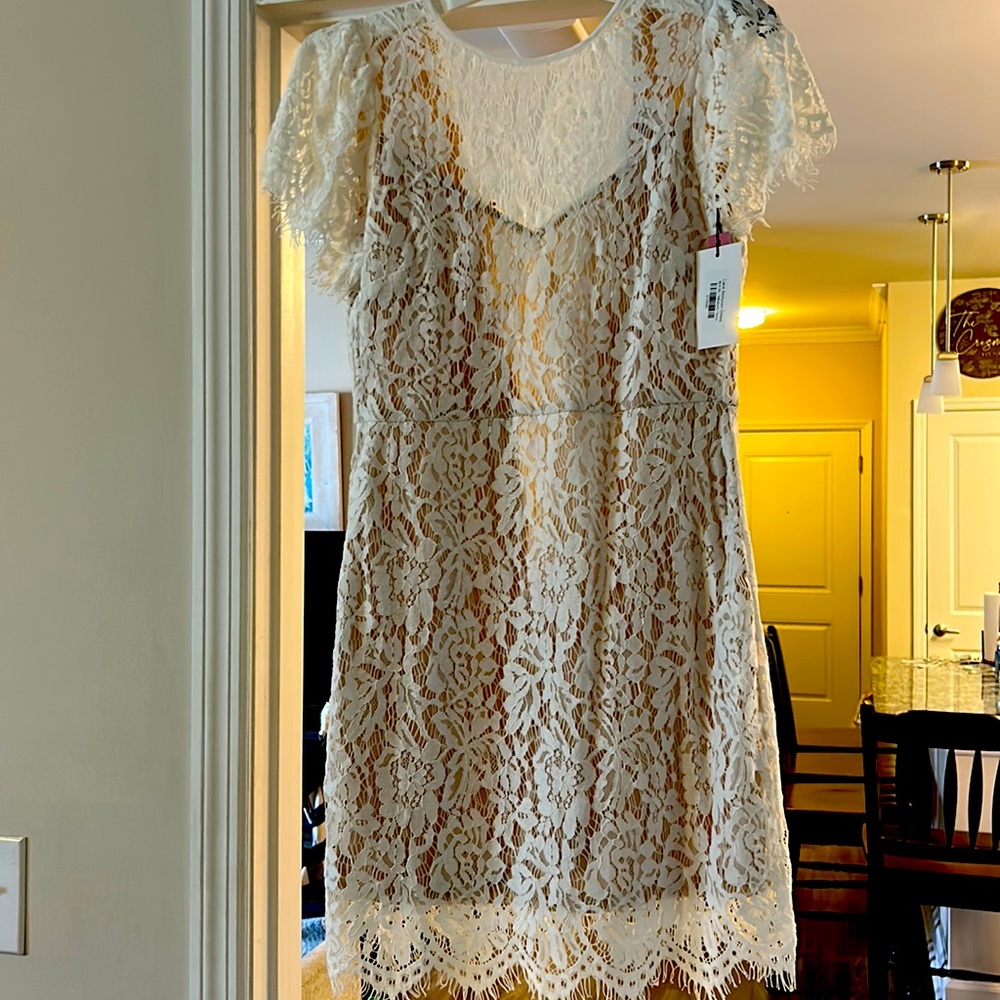 White Lace Bodycon Dress